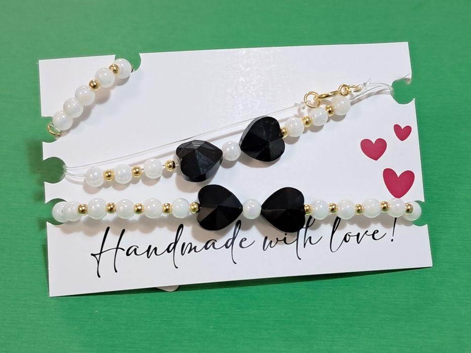 Set colier, brățară, inel handmade