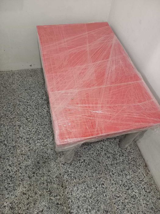 Маса - ПДЧ - 100/60/55 - червена - разглобяеми крака