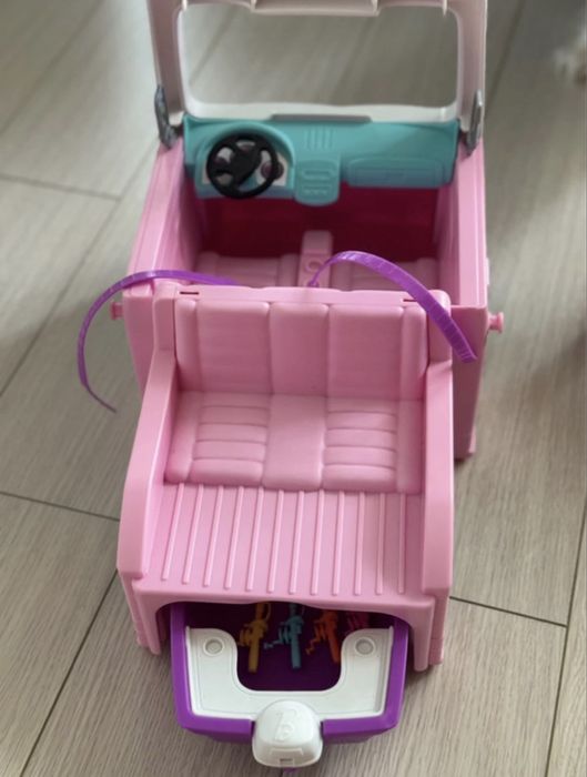 Masinuta  Barbie 3 in 1 - Rulota de vis