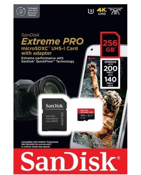 SanDisk Extreme Pro 256 гб Новая