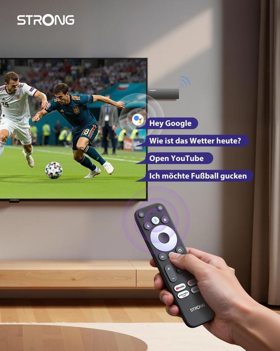 Player multimedia Strong SRT41, 4K UHD, Google TV, Bluetooth, HDMI 2.1,sigilat