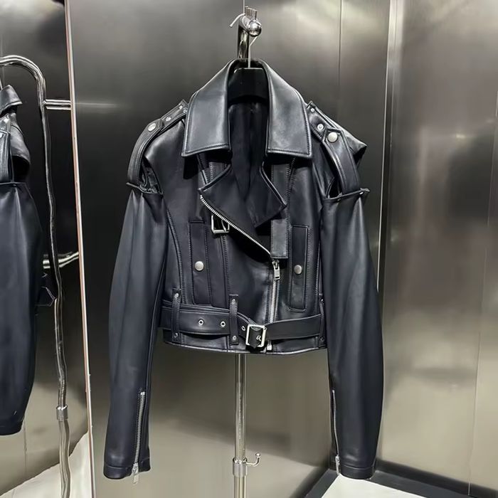 Кожено яке от естествена кожа намслено