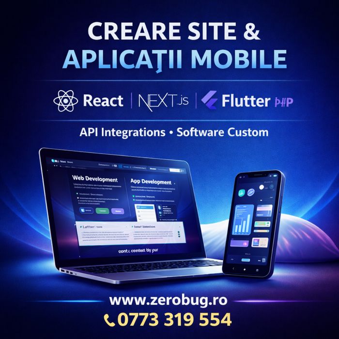 Web & App Development, Automatizări, API | Prețuri Accesibile