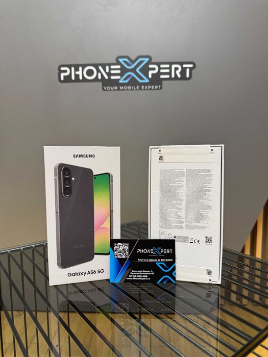 Samsung A56 128GB Graphite Nou cu Factura id 150