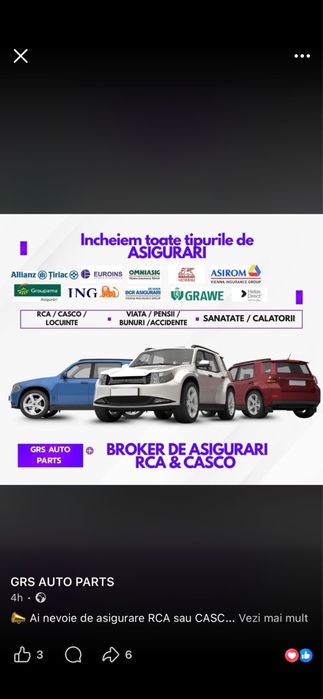 Broker Asigurari RCA / CASCO / Sanatate / Locuinte etc