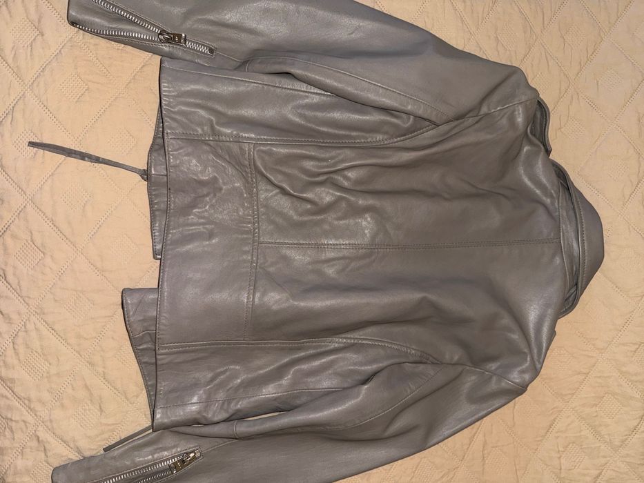 Яке Mango естествена кожа