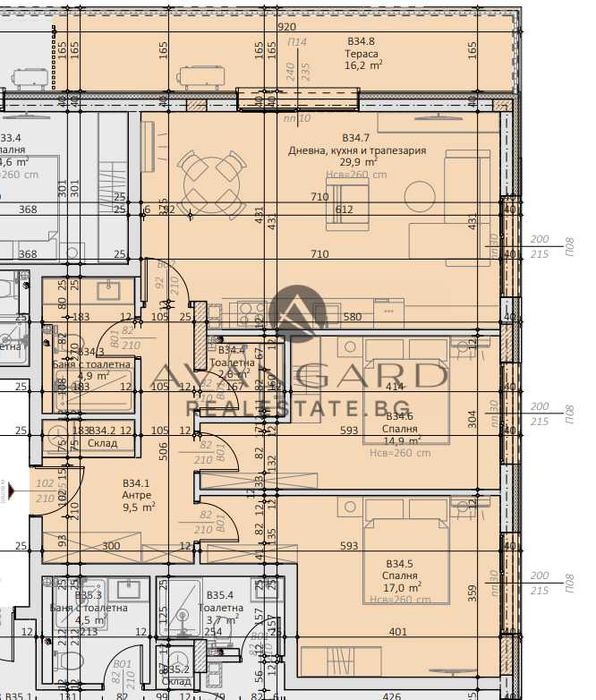 Продава се Тристаен апартамент в Пловдив, Тракия - 129 кв.м за 1450 €/кв.м - Снимка #3