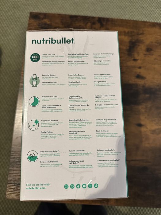 Nutribullet sigilat, in garantie