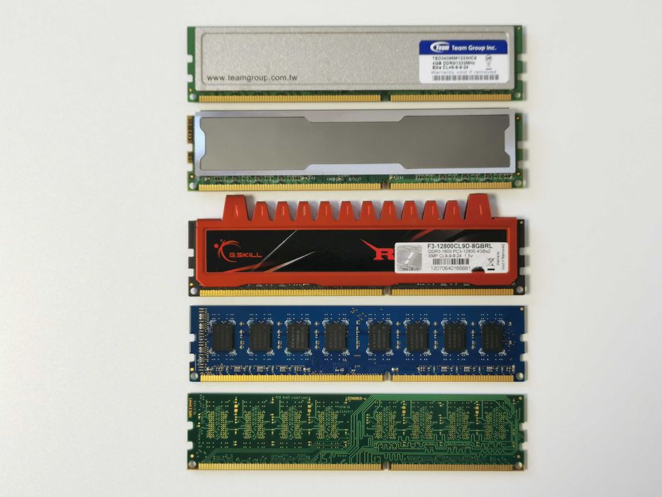 Crucial, Elixir, G.skill, Mushkin 4GB DDR3 рам памети