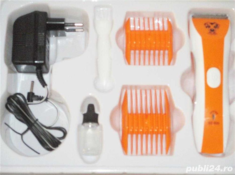 Masina tuns animale iepuri caini pisici Pet Clipper cu acumulator intern, incarcare la 220V Pret 35 lei