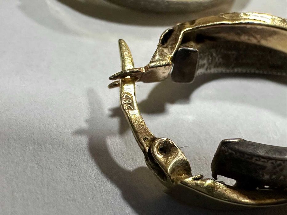 Златни дамски обеци 14к, 2,35гр