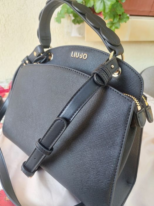 Дамска черна чанта Liu Jo Ecs L Satchel