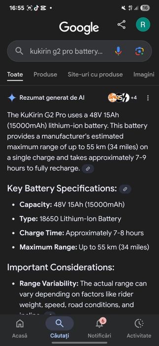 Kukirin g2 pro modificat