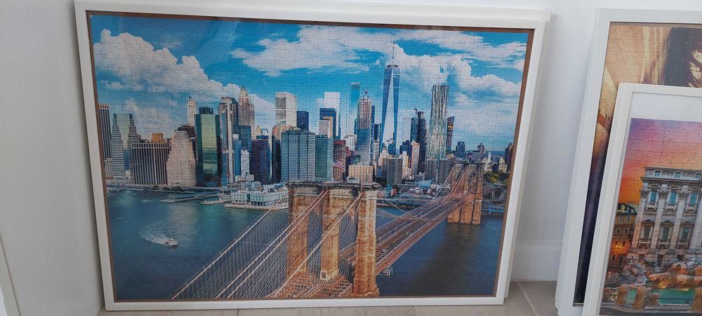 Tablouri din puzzle inramate