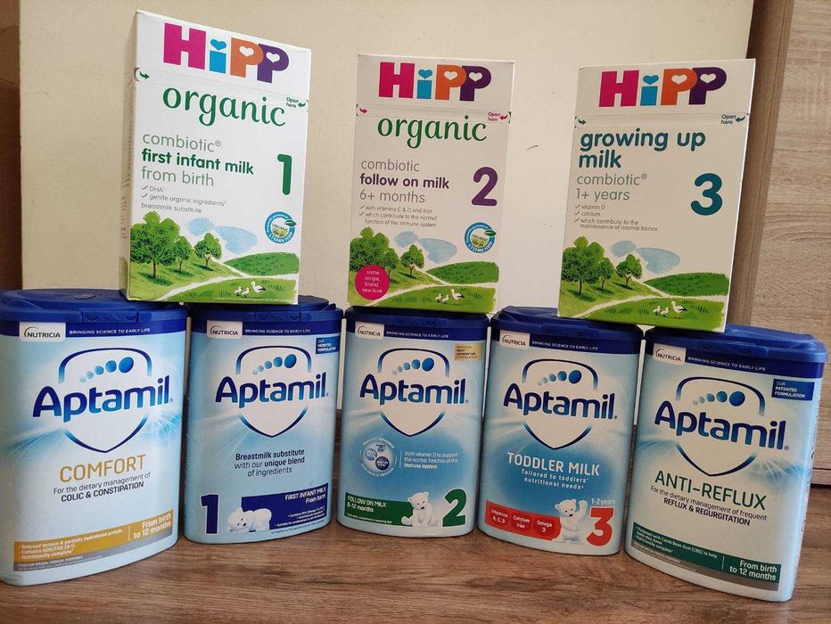 Адаптирано мляко Аптамил Aptamil Хип Hipp Little Angels Celebrations