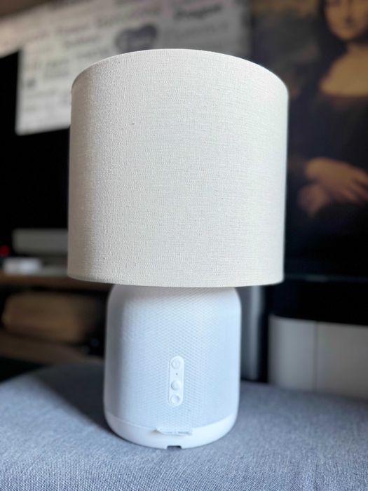 Boxa Ikea SYMFONISK Lampa cu difuzor Wi-Fi alba by Sonos