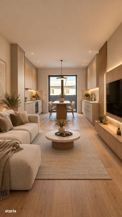 2 camere open-space, parcare cadou la 50% avans, metrou, stb, parc