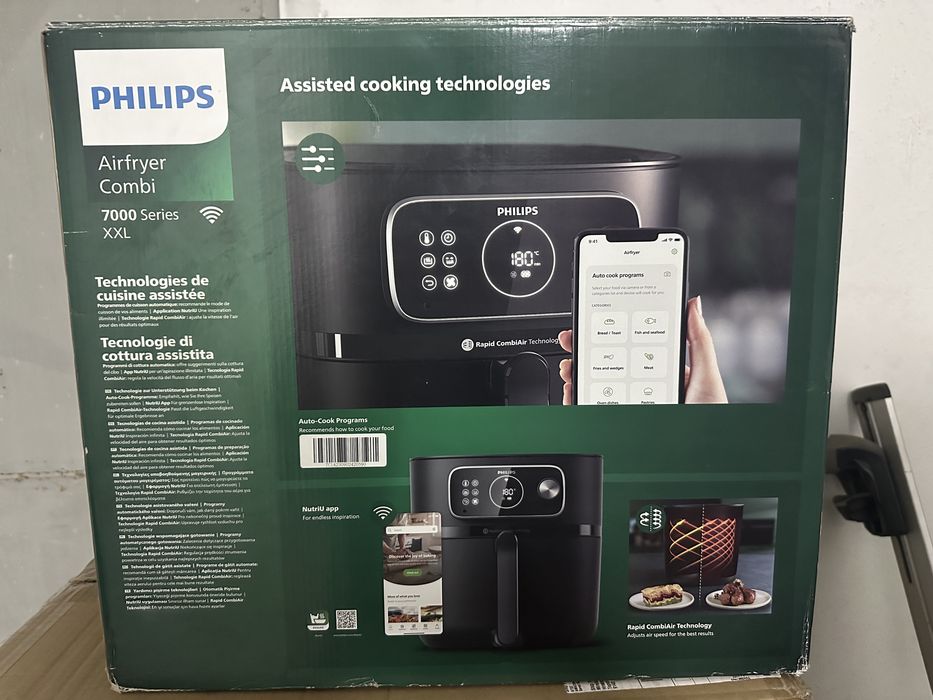 Philips Airfryer Combi XXL Series 7000 (HD9875/90) – перфектен + кутия