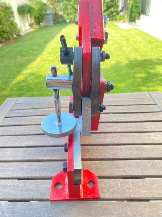 Ghilotină foarfecă de tablă manuală Kraft&Dele HS-5 100mm KD1588 ca nouă