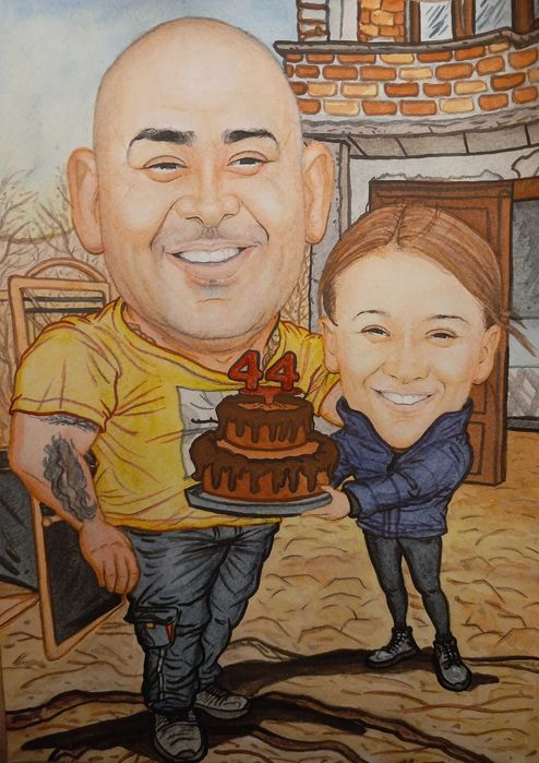 РЪЧНО рисуване на карикатури по снимка