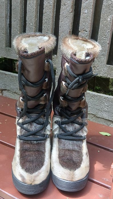 Cizme Apres-ski TOPAZ damă, Blană Naturală, Mărimea 38 - Ca Noi, Impecabile