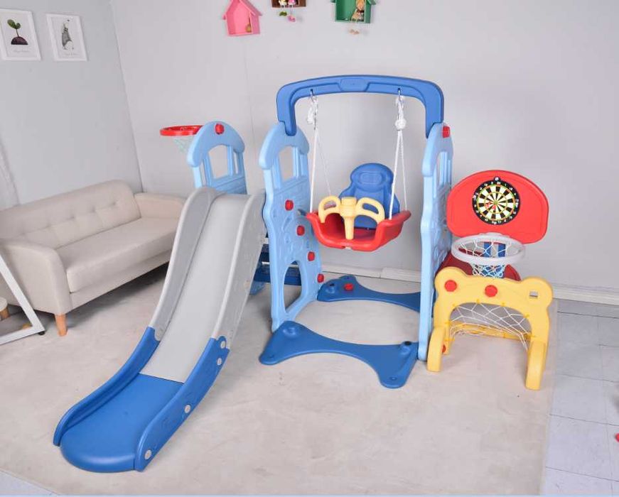 Детские горки, домики, качели