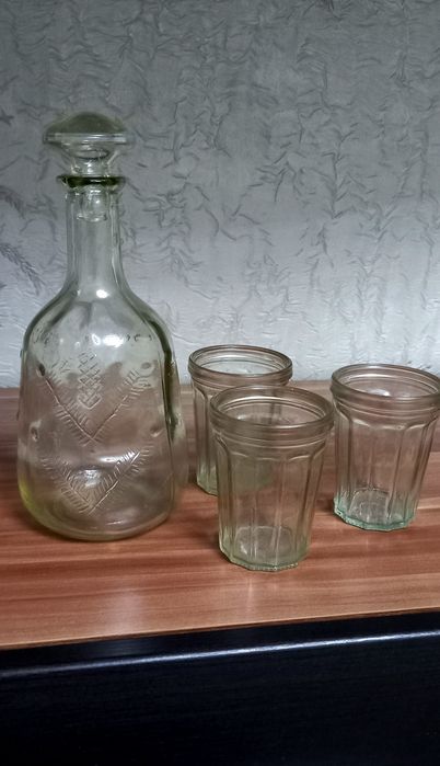 Рюмки 100гр, Графин советские