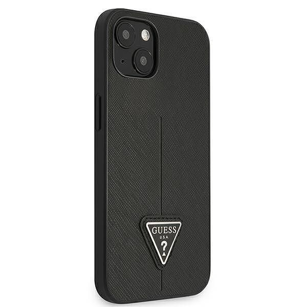 Guess hardcase saffianotriangle logo - дизайнерски кожен кейс за iphon