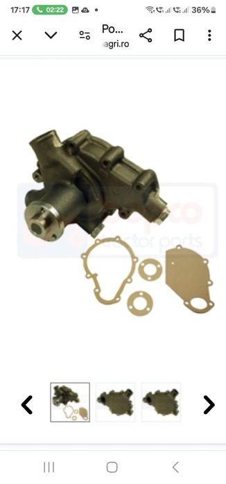 Pompa apa tractor fiat 880 cod motor om pe original import italia preț
