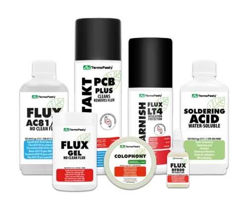 Flux lichid, fludor, spray curatat PCB, pasta TermoPasty- GAMA LARGA