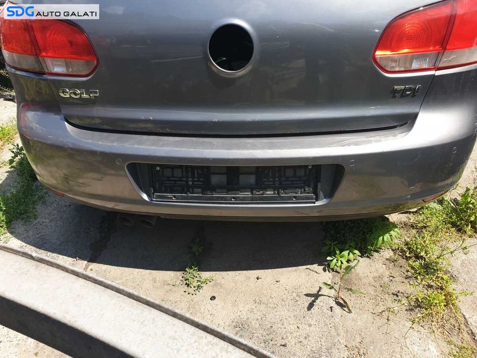 Bara Spoiler Spate cu Locas Pentru Senzori de Parcare Volkswagen Golf 6 Hatchback Scurt 2008 - 2013 Culoare Gri LA7T (Mici Defecte Zgarieturi) [Q4135]