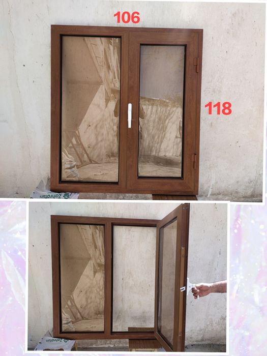 Продаются окна алюминиевые б/у