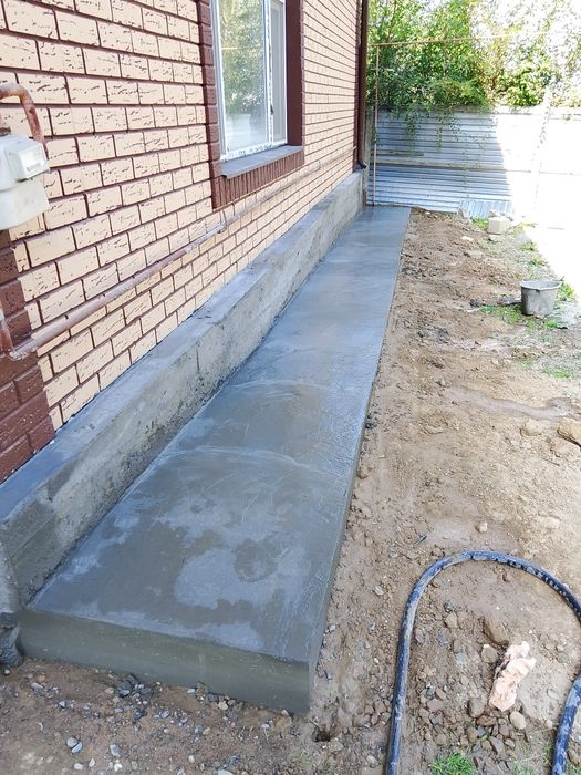 Отмостка и фундамент