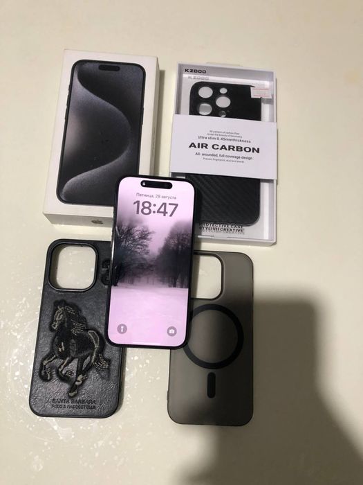 iPhone 15 pro 256gb 87akb ios 18
