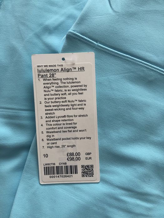 Чисти нов  йога клин на Лулулемон, Lululemon Align 28”,