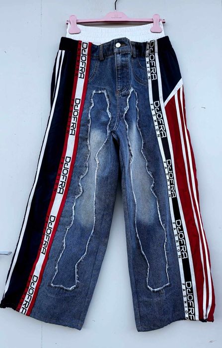 Djofra уникални дамски дънки бойфренд М/Л размер