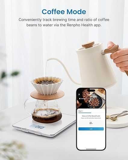 Интелигентна кухненска везна FT-SNG01 Renpho до 5 кг. , бяла