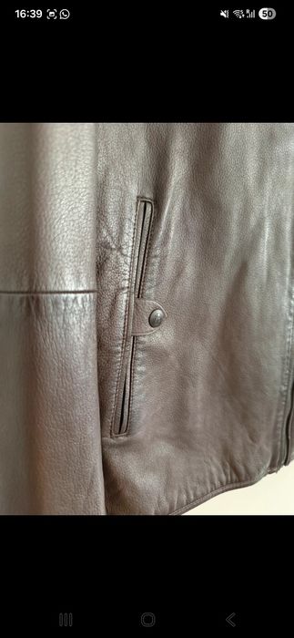 geaca de piele naturala barbati marimea L de la Massimo dutti