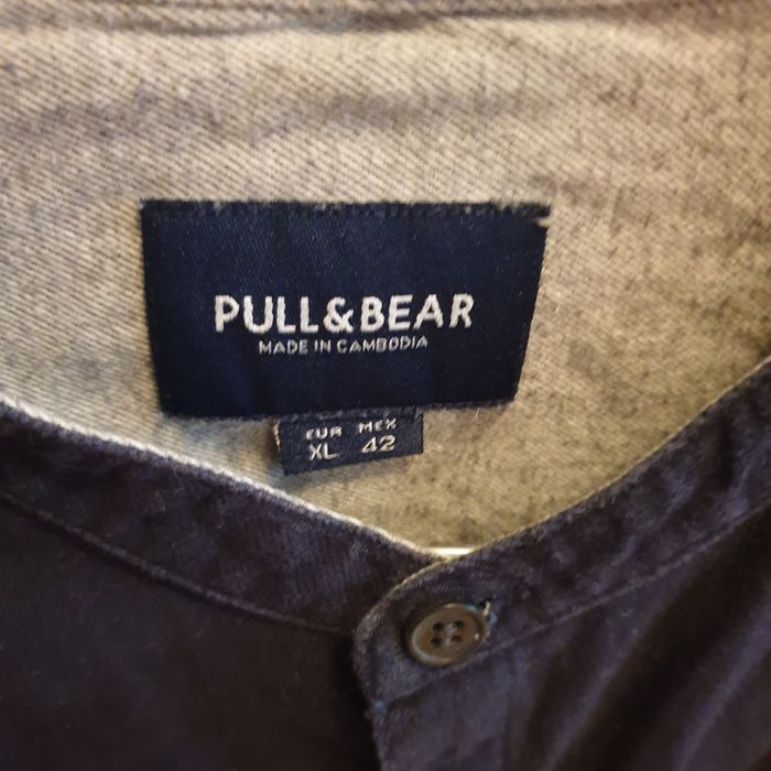 Camasa tunica Pull&Bear,barbati, XL,bleumarin inchis