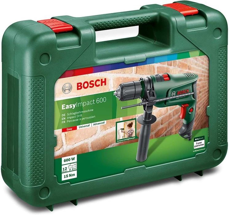 ПРОМО Нова 2г Гаранция Ударна Бормашина Bosch EasyImpact 600, 600W