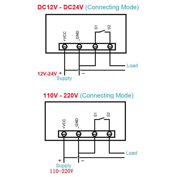 Термостат с питанием от 12В и от 220В