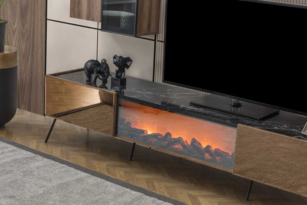 Секция BRONZE  с декоративна камина