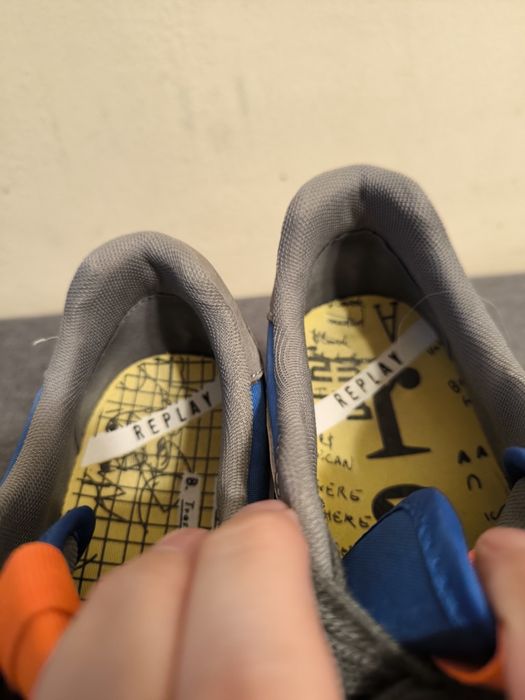 Adidasi Replay panelled lace up