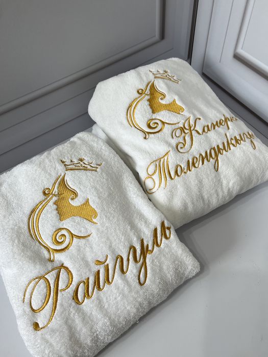 Именные халаты с вышивкой