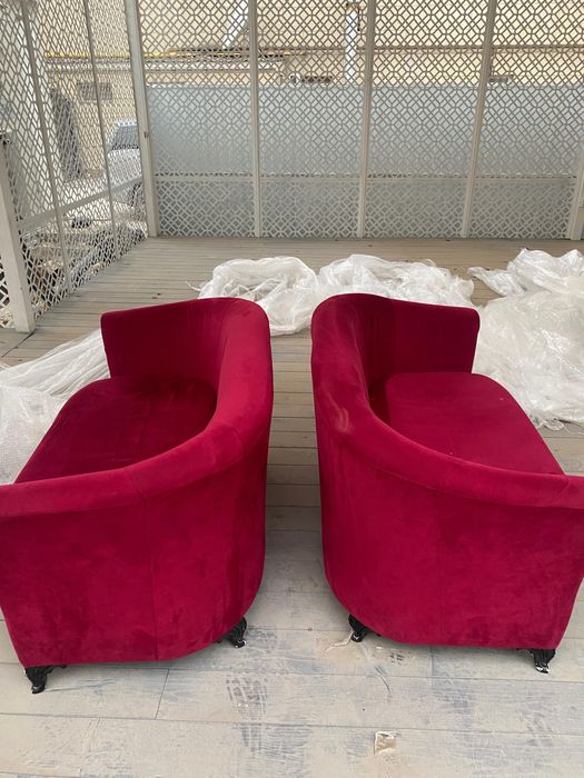Мягкий мебели хорошем состоянии Красный 4шт фиолетовый 2шт