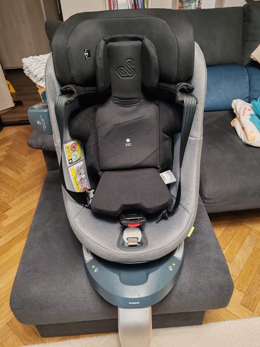 Scaun auto copii Swandoo Marie 3, 360°, protectie laterala, gri, 0-4 y