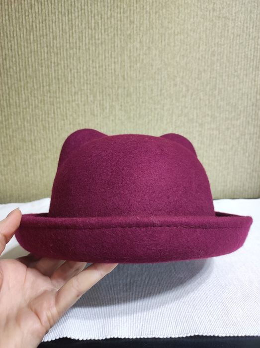 Фетровая шляпка с ушками