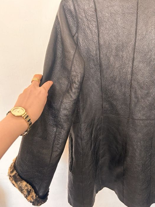 Кожаная куртка с утеплением