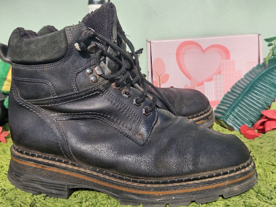 Мъжки топли обувки естествена кожа N44