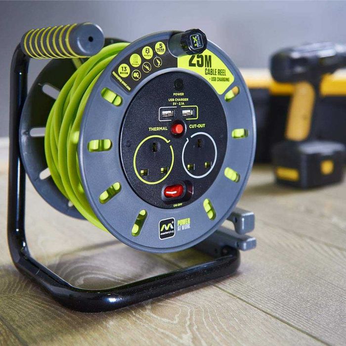 Чисто нова макара Masterplug OMU25132USL-PX Pro-XT 25 метра ...